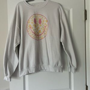 smiley face sweatshirt